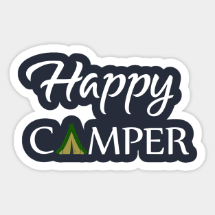 Happy Camper , Happy Camping Gift Sticker